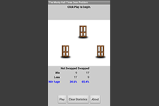 Monty Hall Three Door Problem screenshot 1