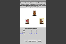Monty Hall Three Door Problem screenshot 2