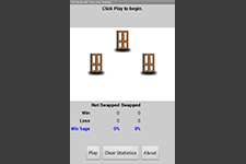 Monty Hall Three Door Problem screenshot 3