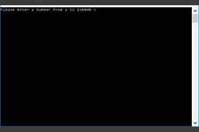 Sieve of Eratosthenes console screen