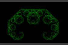 Levy C Curve using Fractal Fern colouring