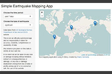 Simple Earthquake Mapping Tool screenshot