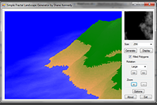 Simple Fractal Landscape Generator screenshot 6